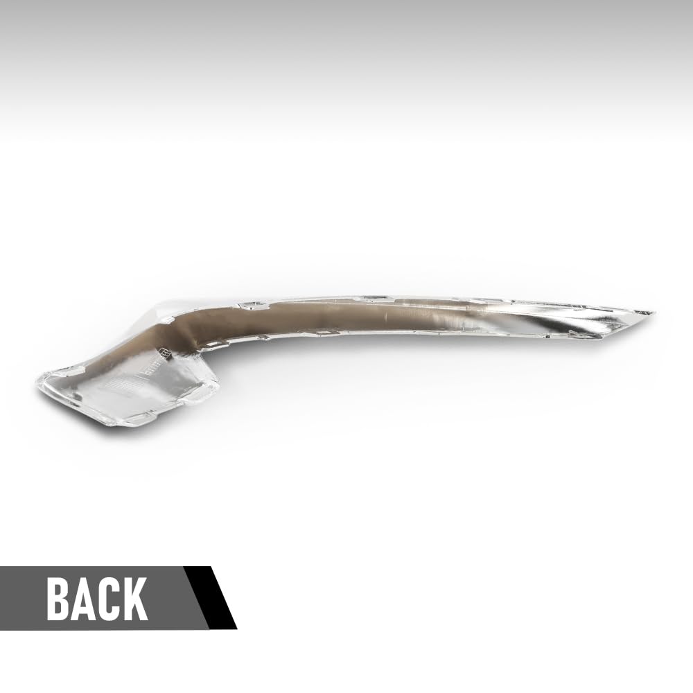 G-PLUS Front Left Driver Side Bumper Trim Molding Compatible with Benz E350 4Matic / Base Coupe 2014 Fit Benz E550 Base 2014-2017 2078850774, MB1046131 Silver
