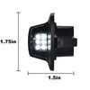 G-PLUS LED License Plate Lights Lamp Assembly Compatible With 1997-2011 Dodge Dakota/2006-2009 Mitsubishi Raider,#55055292 Bright White Pack of 2