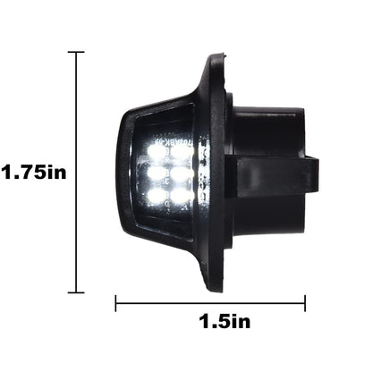 G-PLUS LED License Plate Lights Lamp Assembly Compatible With 1997-2011 Dodge Dakota/2006-2009 Mitsubishi Raider,#55055292 Bright White Pack of 2
