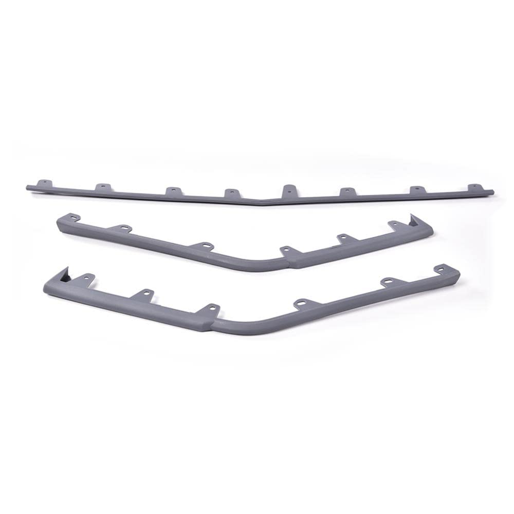 G-PLUS Front Bumper Molding Trim Kit Compatible with Cadillac CTS V Model 2009-2015 Front Bumper Trim Gray-3 Pieces 25882978 GM1044116 Grey
