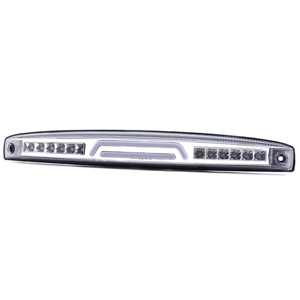 G-PLUS Brake Lights Assembly Compatible with Dodge Ram 2003-2006 2500 3500 3D Led Rear Center Tailgate Lamp Brake Light (Clear lens Clear Bottom)