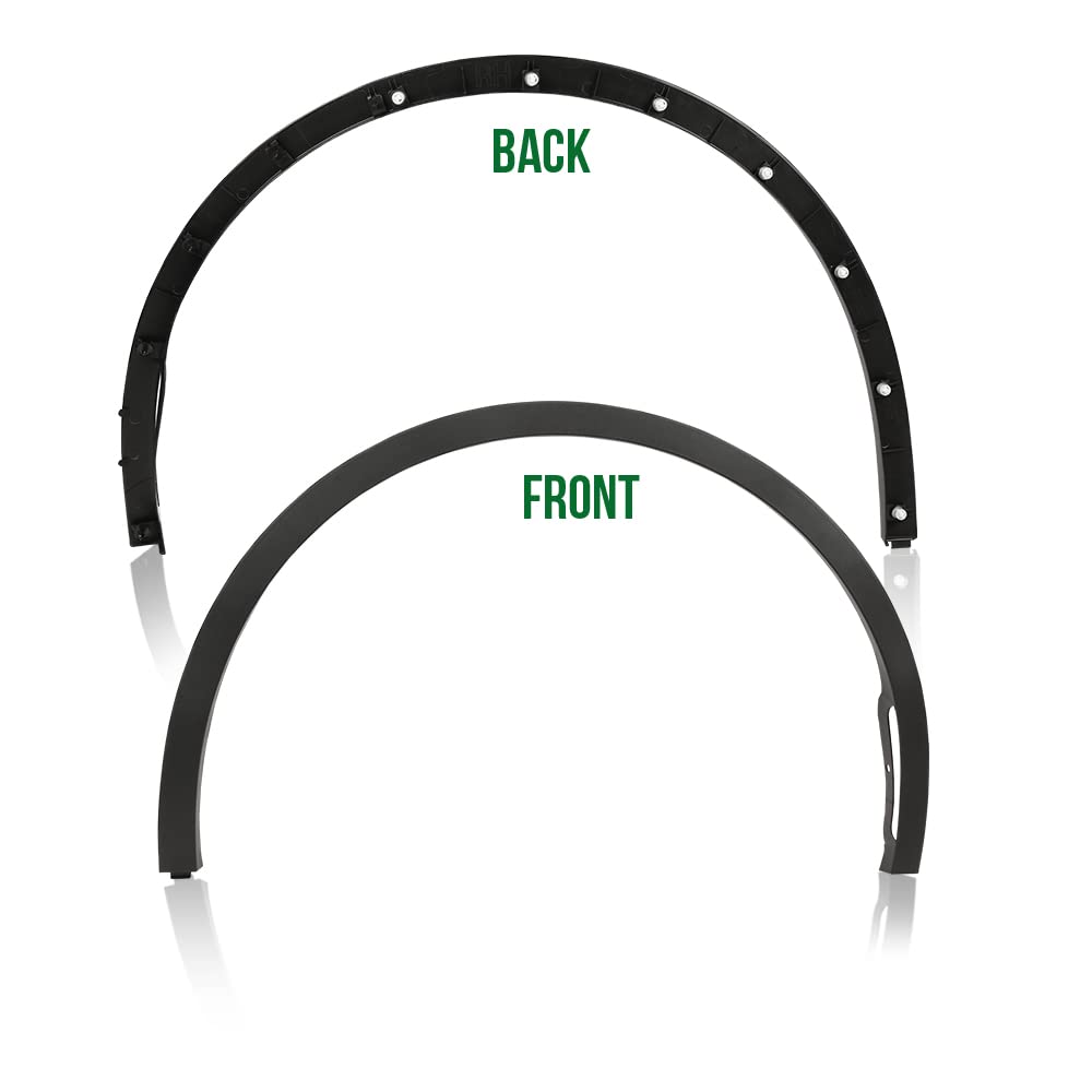 G-PLUS Front Right Passenger Side Fender Flares Compatible with Tesla Model Y MY 2020 2021 2022 2023 2024 149416400B, 149418800B Wheel Opening Molding Arch Trim Black