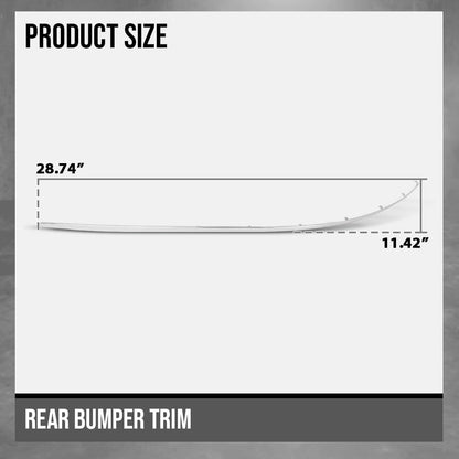 G-PLUS Rear Left Side Bumper Trim Compatible with Benz E350 E550 Base Coupe 2-Door 2010-2013 Fit Models Without AMG Styling Package 2078852221, MB1159114 Silver