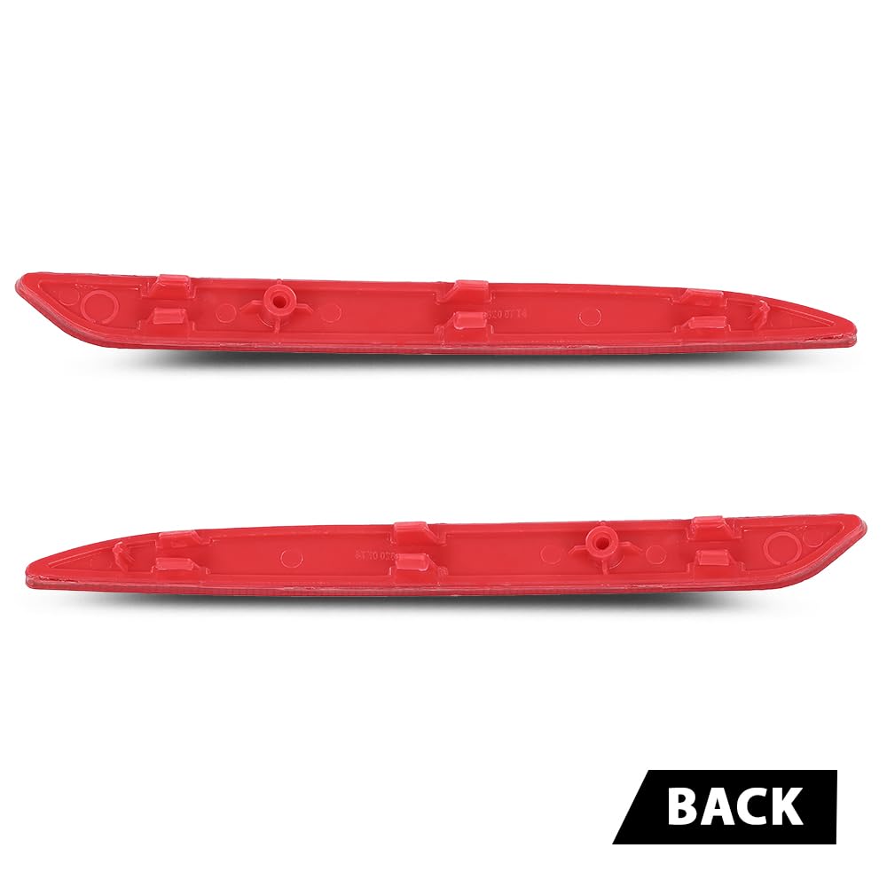 G-PLUS Pair Rear Bumper Reflector Light, Compatible with Benz 220a 180A 1954-1959/ ML63 ML550 ML350 GL550 GL63 GLE53 S65 2012-2024, Left & Right Side 2PCS, 2228200374, 2228200474