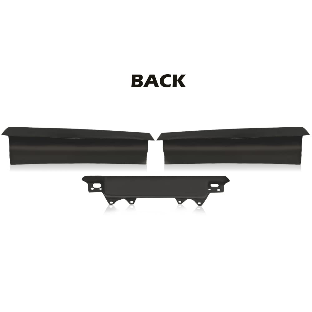 G-PLUS Rear Trunk/License Filler Set Compatible with Cadillac Deville 1980-1992/Fit for Cadillac Fleetwood 1980-1992/Fit Cadillac Brougham 1980-1992 Black 3pcs