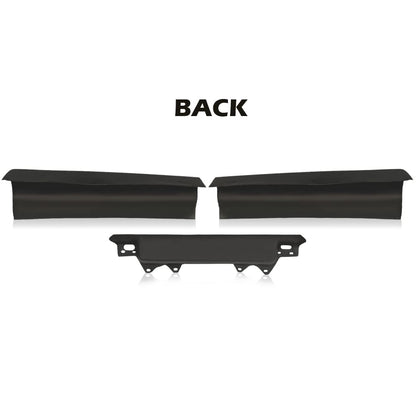 G-PLUS Rear Trunk/License Filler Set Compatible with Cadillac Deville 1980-1992/Fit for Cadillac Fleetwood 1980-1992/Fit Cadillac Brougham 1980-1992 Black 3pcs