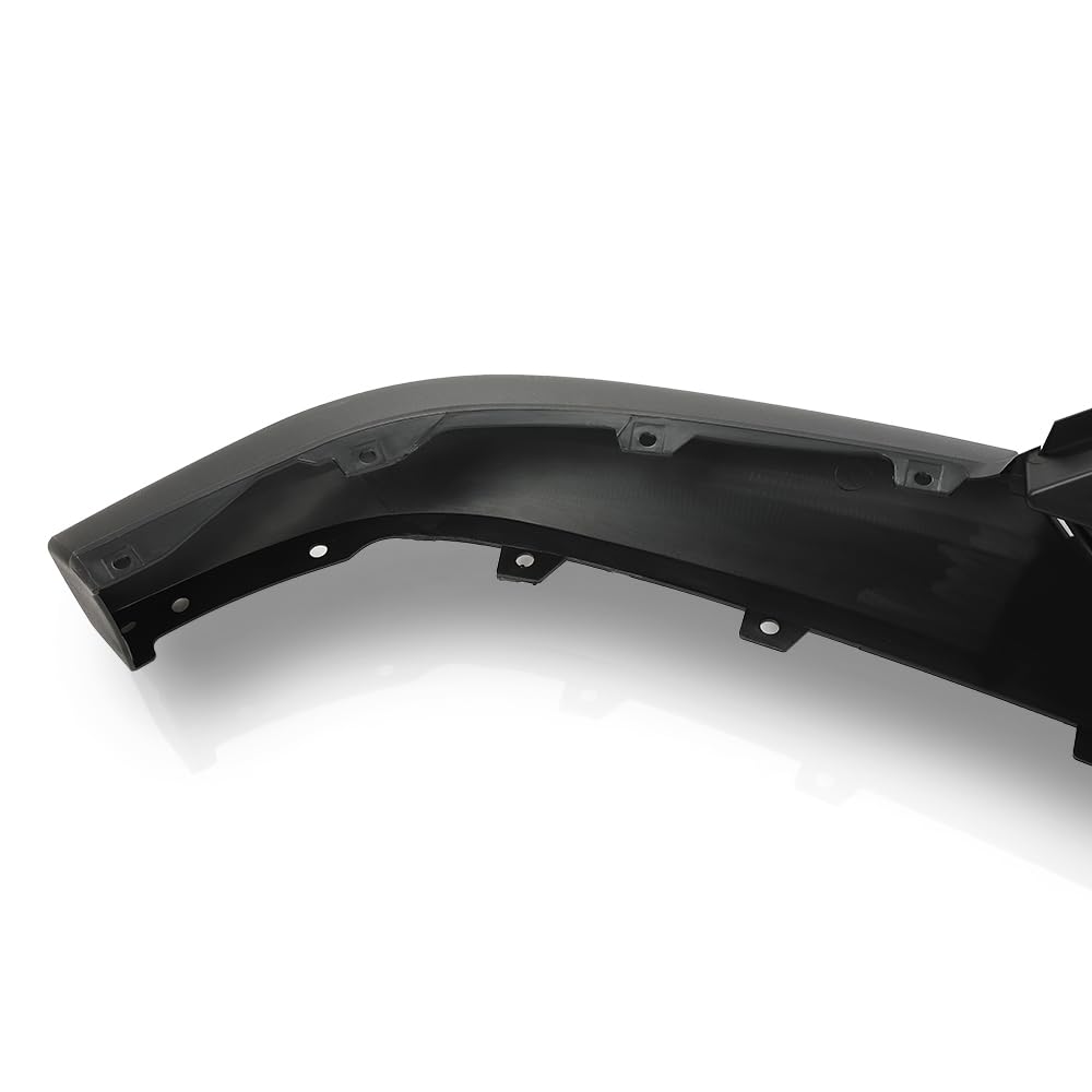 G-PLUS Black Front Bumper Valance Fit Chevy Silverado 1500 2016-2018/Silverado 1500 LD 2019 Textured w/Tow Hook Holes 84029800, GM1015135C