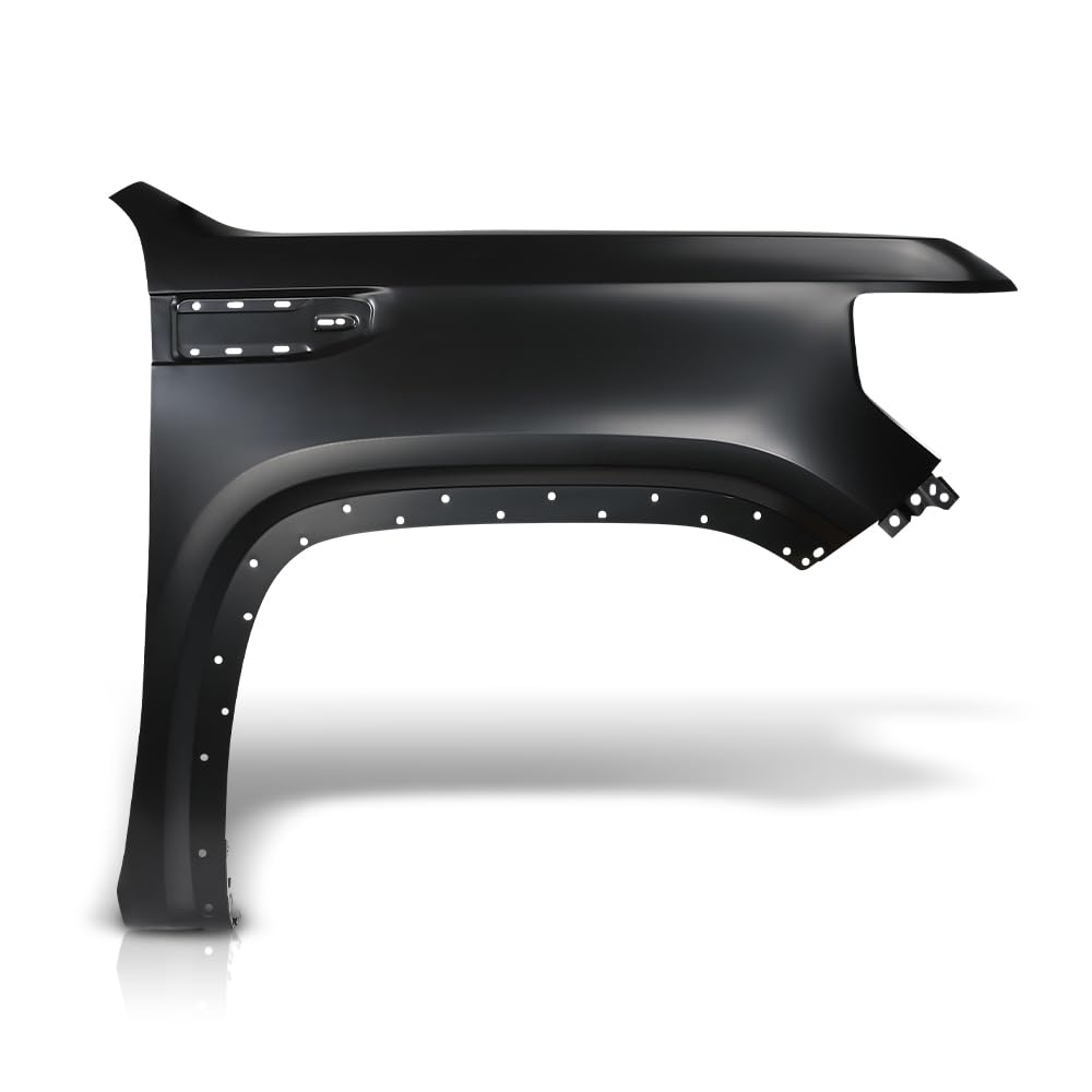 G-PLUS Front Right Fender Compatible with GMC Sierra 1500 2019 2020 2021 2022 2023 84496745, GM1241413 Black
