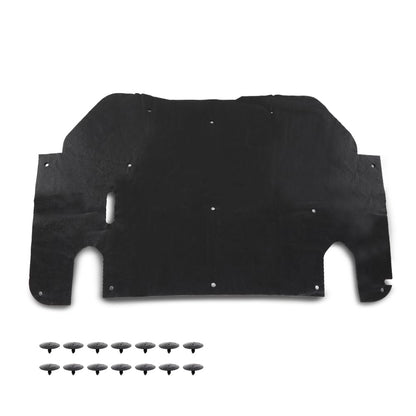 G-PLUS Engine Hood Insulation Pad Black with Clip, Compatible with 1993-1997 Ford Ranger