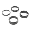G-PLUS Air Cleaner Spacer Compatible With Edelbrock Holley 1/2"-2" Plastic Kit Black 4PCS