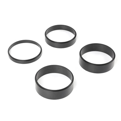 G-PLUS Air Cleaner Spacer Compatible With Edelbrock Holley 1/2"-2" Plastic Kit Black 4PCS