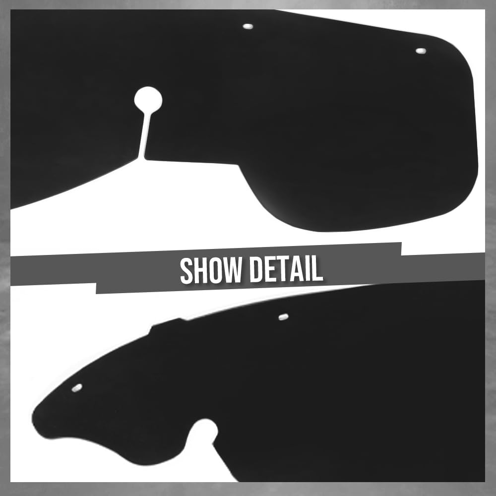 G-PLUS Engine Well Frame Fender Splash Shields Shield w/Clips Compatible with Ford Ranger 1998-2006 Black
