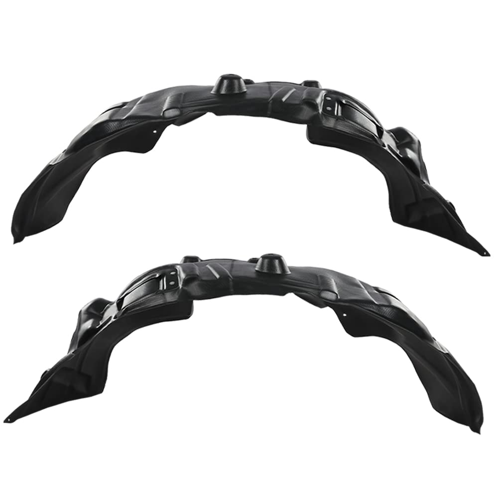 G-PLUS New Front Driver & Passenger Side Fender Liner Set Compatible with 2009-2018 Dodge Ram R1500 68110686AE, 68110687AE CH1249152, CH1248152 Black Pair