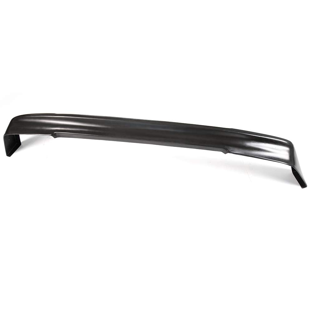 Front Bumper Lip Compatible for Honda Civic 1988 1989 1990 1991 | CS Style Unpainted Black PU Front Lip Finisher Under Chin Spoiler