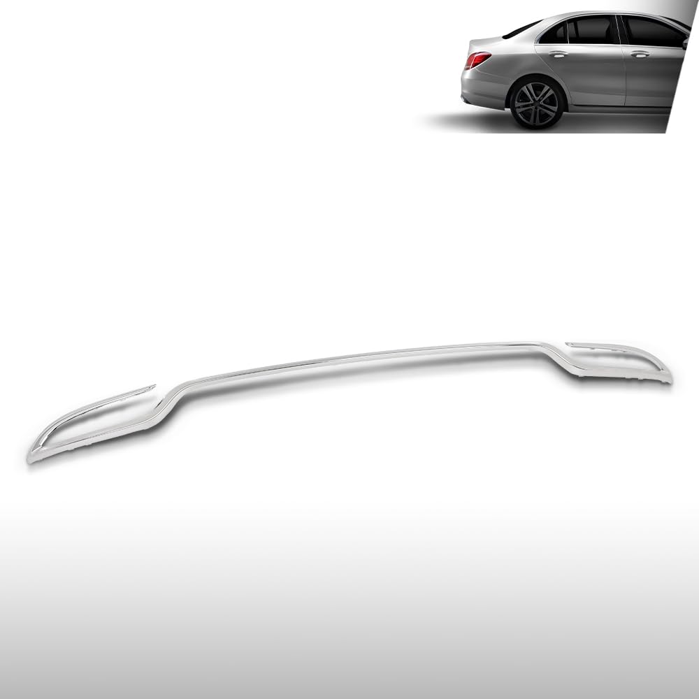 G-PLUS Rear Bumper Molding Chrome Compatible with Benz C300 Sedan 2015-2018 Fit Models Without AMG Styling Package 2058851621, MB1144119 Silver