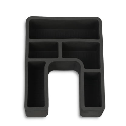 G-PLUS Floor Console Black Organizer Inserts 2 Pc Set Compatible with 1978-1996 Ford F150 F250 F350 Bronco