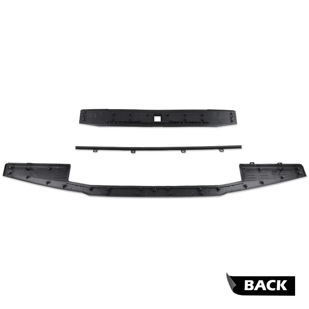 G-PLUS Complete Tailgate Cap Molding Kit 3 PCS Compatible with 2017-2020 Ford Super Duty F250 F350 (for Models with Integrated Tailgate Step ONLY) 324099266144