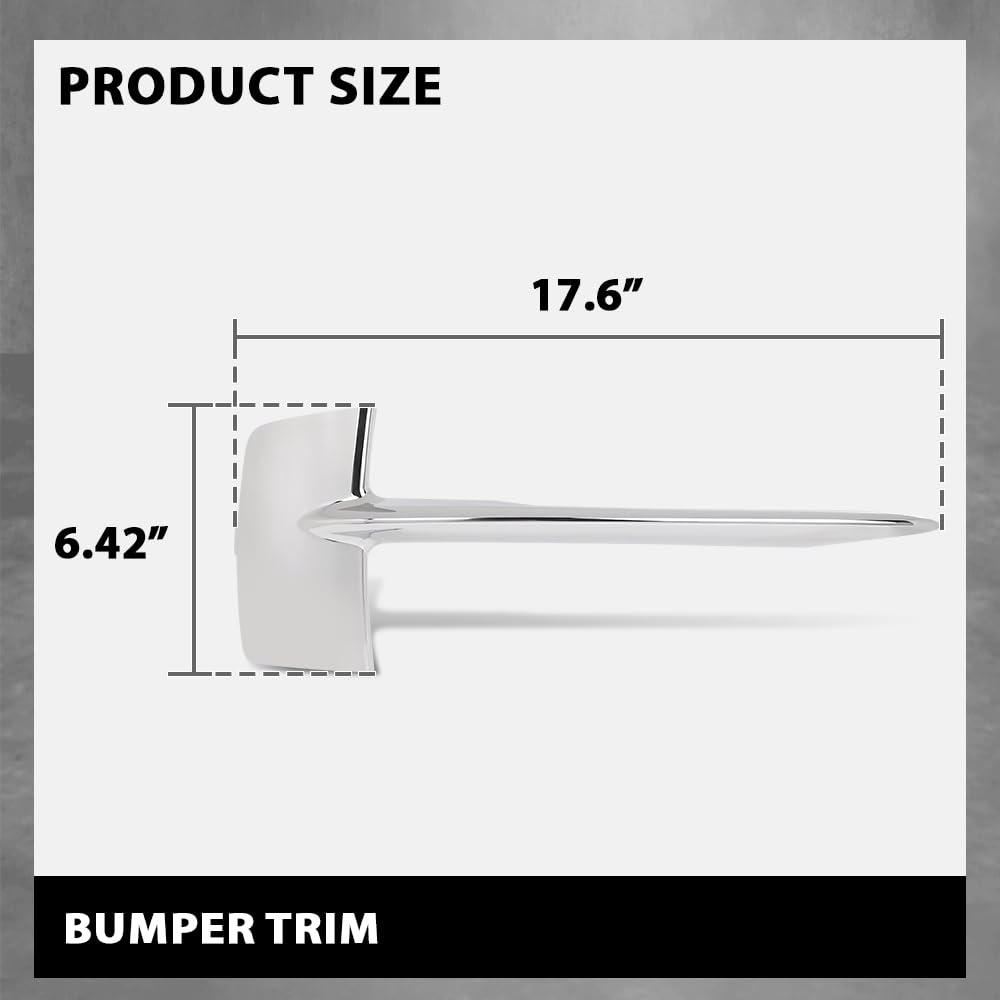 G-PLUS Front Bumper Trim Kit Compatible with BMW X5 sDrive35i xDrive35d xDrive35i xDrive50i 2014-2018,Fit BMW X5 xDrive40e 2016-2018 51117325395, 51117325396, BM1038153, BM1039153 Silver
