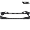 G-PLUS Rear Upper and Lower Bumper Covers Compatible with 2016-2018 Toyota RAV4 521690R010, TO1115106, 521590R914, TO1114102