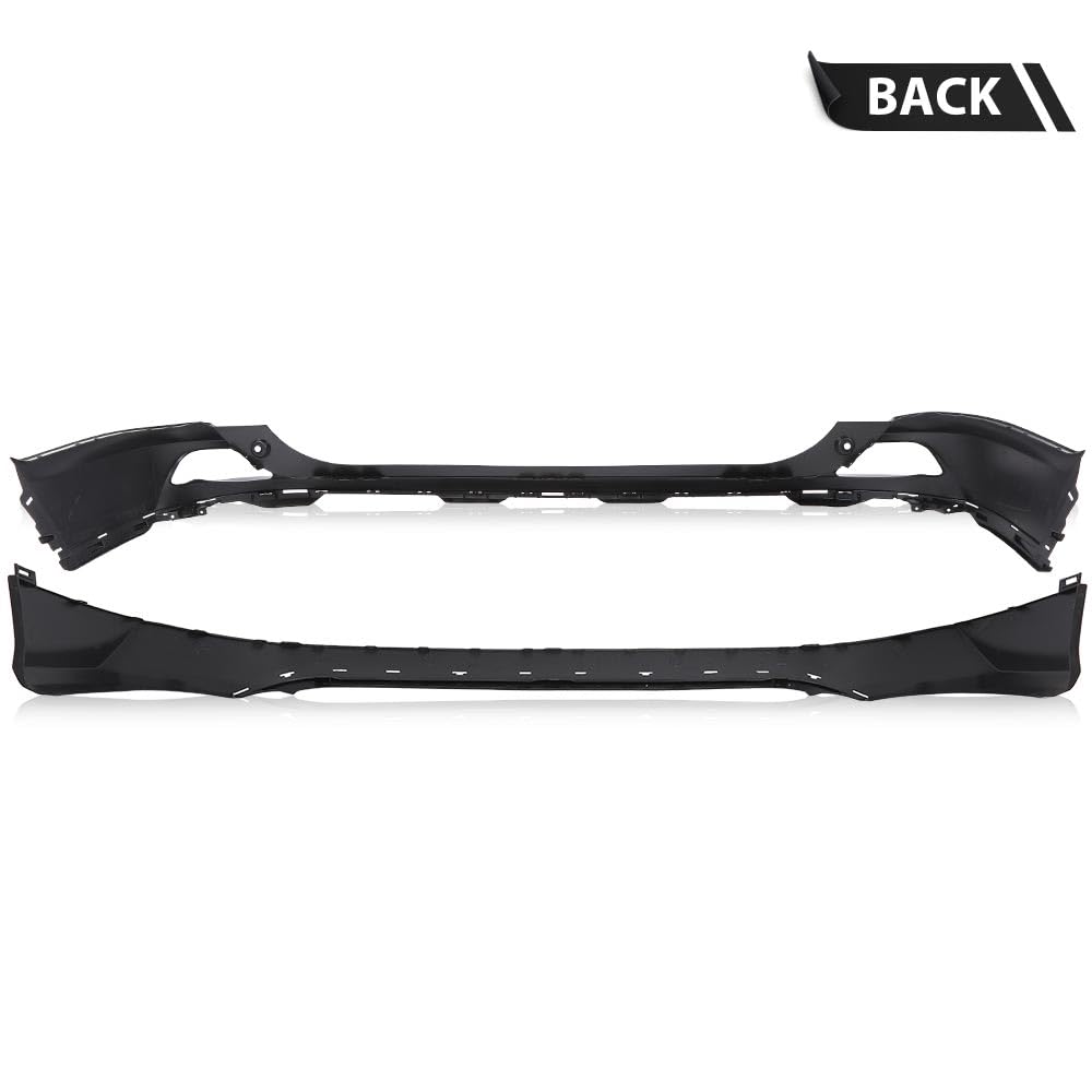 G-PLUS Rear Upper and Lower Bumper Covers Compatible with 2016-2018 Toyota RAV4 521690R010, TO1115106, 521590R914, TO1114102
