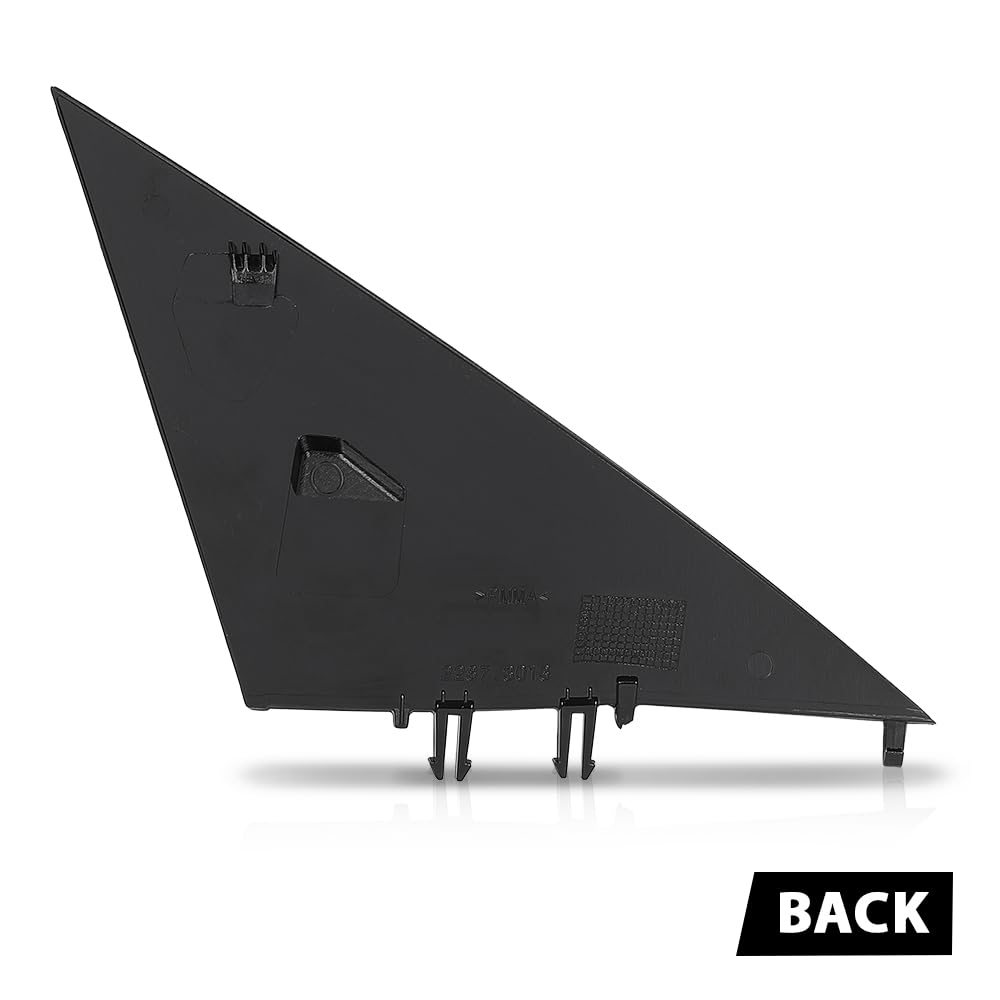 G-PLUS Front A-Pillar Triangular Cover Plate Left Compatible with Tesla Model 3 2017-2023 1130655 00 E, 1130655-00-E Gloss Black