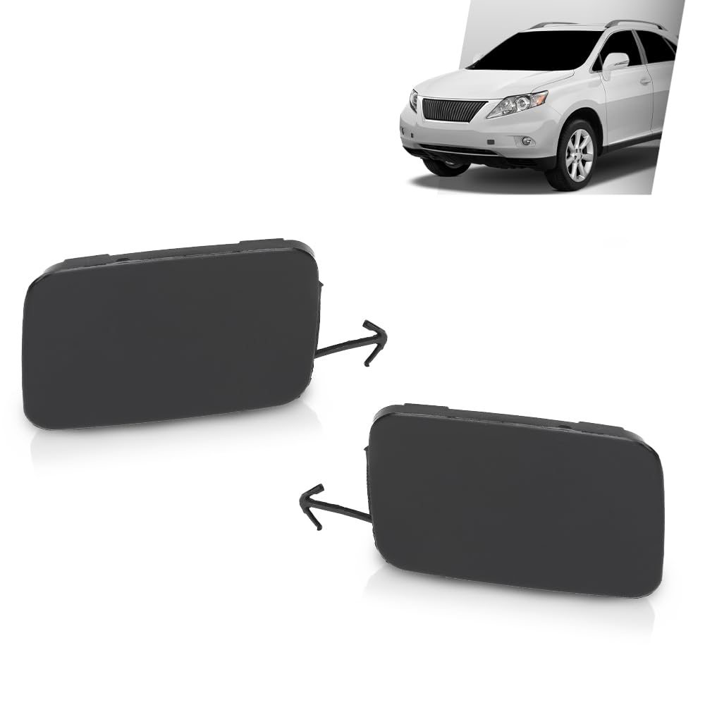 G-PLUS Front Bumper Hole Cover Bumper Tow Hook Eye Cap Left Right Compatible with Lexus RX350 RX450h Base Sport Utility 4-Door 3.5L V6 2010-2012 521280E913
