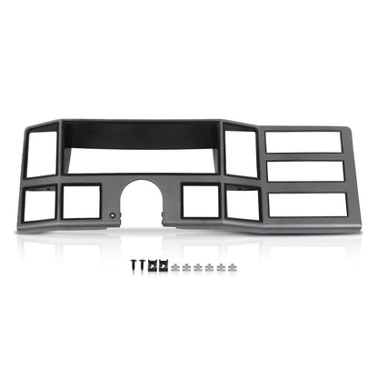 G-PLUS Dash Bezel Radio Surround Trim Compatible with Jeep Cherokee XJ 1984-1996 with Hole Silver