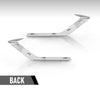 G-PLUS Front Bumper LH+RH Trim Fog Light Molding Compatible with Volvo S60 V60 2019 2020 2021 2022 31455511, 31455512 Silver