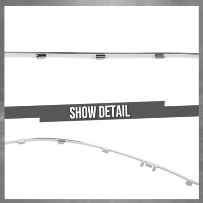 G-PLUS Rear Right Side Bumper Impact Strip Compatible with Benz E63 AMG Base Sedan 4-Door 2010-2013 Fit Models Without AMG Styling Package 2128852221 Silver