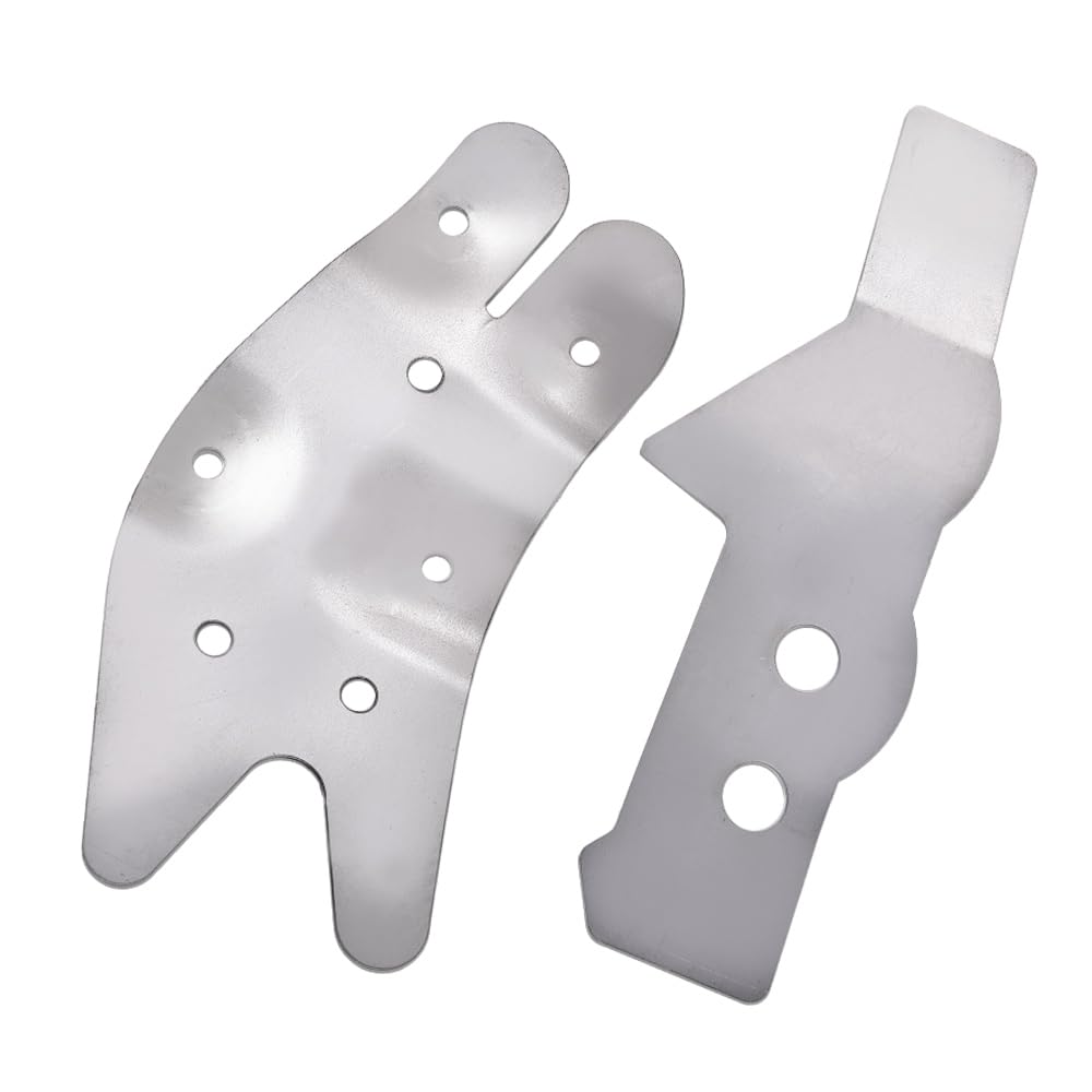G-PLUS 2 PCS Frame Support Kit Grey, Steering Box Frame Support Bracket Repair, Compatible With 73-87 4WD Chevy/GMC C/K10/K15/K25/K35