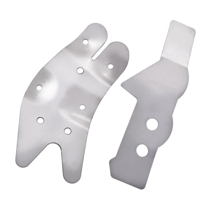 G-PLUS 2 PCS Frame Support Kit Grey, Steering Box Frame Support Bracket Repair, Compatible With 73-87 4WD Chevy/GMC C/K10/K15/K25/K35