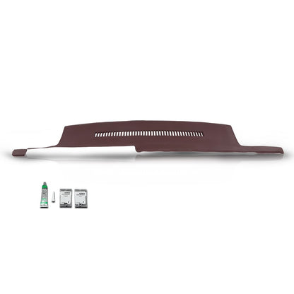 G-PLUS TPE Dash Cover Dashboard Panel Compatible with Chevy & GMC C1500 C2500 C3500 K1500 K2500 K3500 Suburban Yukon 1989-1994, Instrument Panel Cover Red