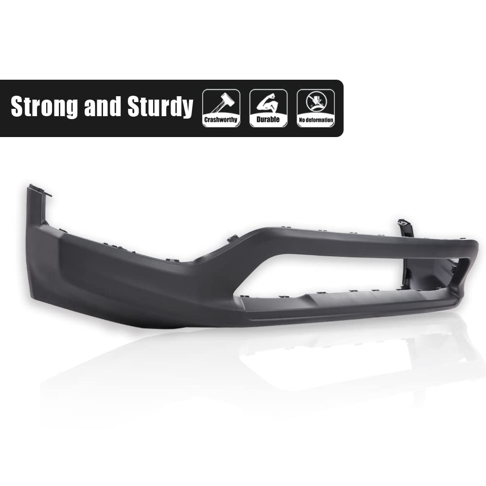 G-PLUS Primered Front Lower Bumper Cover Fascia Compatible with Jeep Compass 2017 2018 2019 2020 2021 Textured Dark Gray 5UQ11RXFAB CH1015131