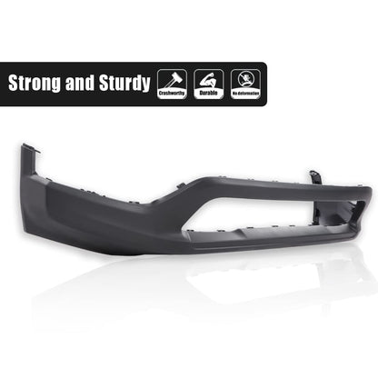 G-PLUS Primered Front Lower Bumper Cover Fascia Compatible with Jeep Compass 2017 2018 2019 2020 2021 Textured Dark Gray 5UQ11RXFAB CH1015131