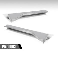 G-PLUS Rocker Panel Support Braces for Chevy Camaro Pontiac Firebird 1967-1969 Silver Close-up View
