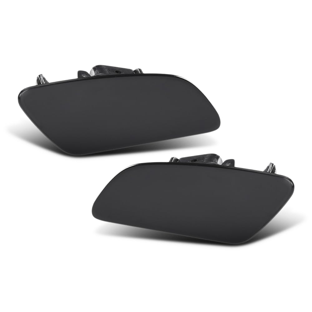 G-PLUS Front Bumper Headlight Washer Cover Set Compatible with Porsche Panamera 2017-2021 971807754G2X, 971807753G2X OE Standard, Snap-in Installation Black