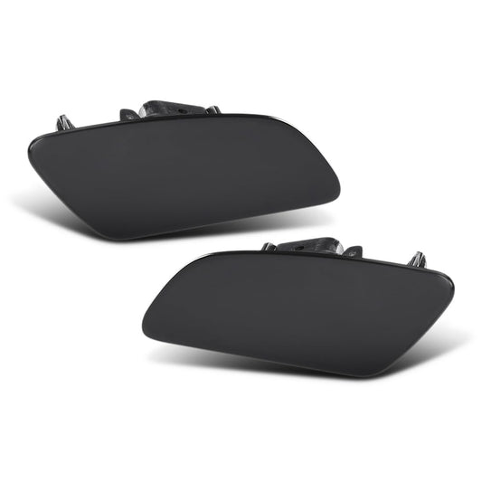 G-PLUS Front Bumper Headlight Washer Cover Set Compatible with Porsche Panamera 2017-2021 971807754G2X, 971807753G2X OE Standard, Snap-in Installation Black