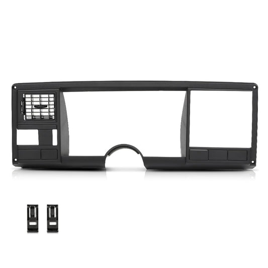 G-PLUS Speedometer Dash Bezel Tirm Panel Compatible with Chevy Silverado GMC Sierra Truck 1988 1989 1990 1991 1992 1993 1994 (Black ABS Plastic)
