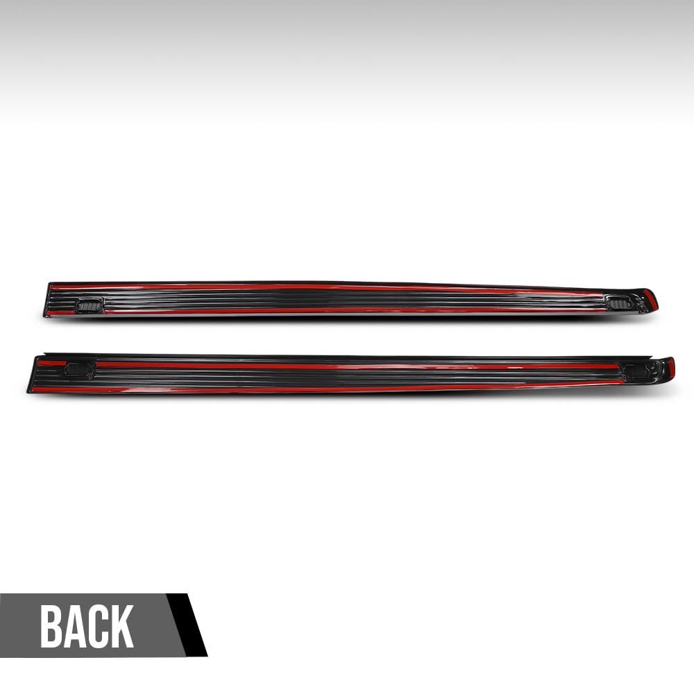 G-PLUS Side Rail Molding Covers Compatible with Ford F250 F350 F450 F550 Super Duty 2002-2016 Fit Models with 6 3/4 FT Truck Bed 2C3Z99291A40BAA 2C3Z99291A41BAA Black