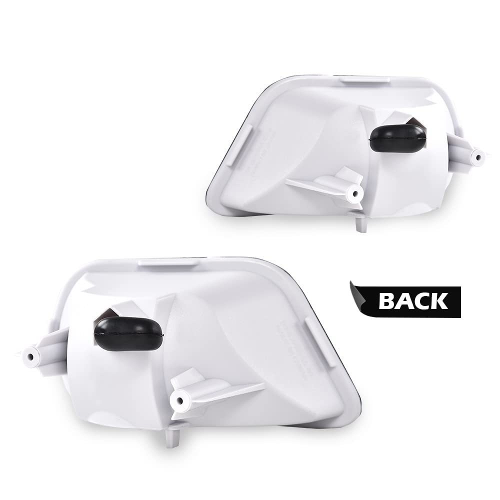 G-PLUS Side Marker Corner Parking Lights Turn Signals Compatible with 1998-2002 Pontiac Firebird Trans Am 10301404 10301405 GM2520177 GM2521177 (Smoky)