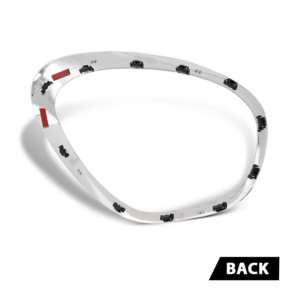 G-PLUS Headlight Bezel Compatible with Mini Cooper Countryman 2011-2016 & Paceman 2013-2016 Left Side 51139813823, MC2506103 Silver