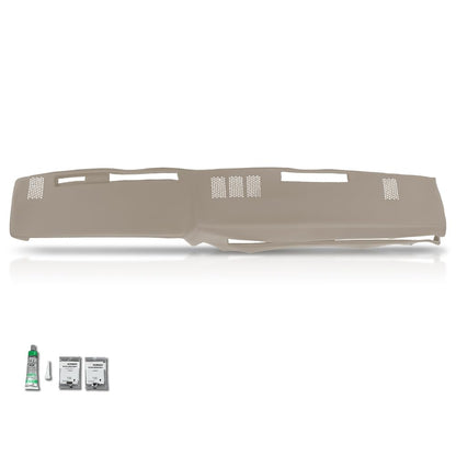 G-PLUS TPE Dash Cover Dashboard Panel Compatible with GMC Chevy Full Size Pickup 1981-1987,Fit GMC Chevy SUV 1981-1991 Beige
