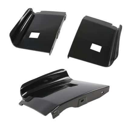 G-PLUS Rear Bumper Fillers Set Compatible With 1979-1985 Eldorado Black Plastic Painted Bumper Fillers 7pcs