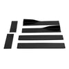 Universal 2 Meters / 76.7 Inch Side Skirt Extensions Rocker Panel Splitters Lip Kit