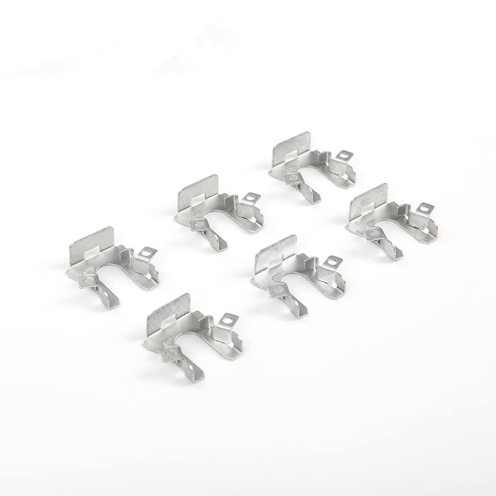 G-PLUS Headlight Retaining Clips Compatible with 1992-1996 Ford F150 F250 F350 Bronco Crown Victoria,Headlight Mount Tab Repair Kit 6Pcs