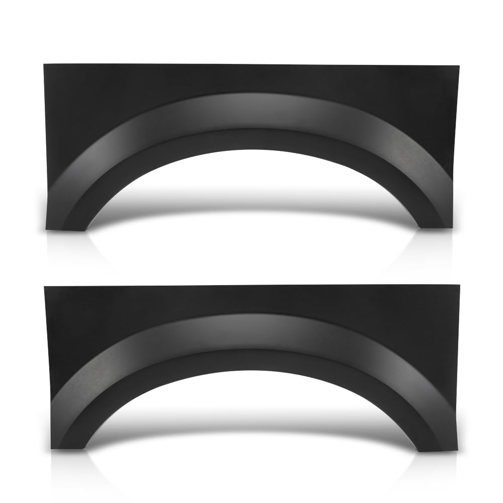 G-PLUS Rear Wheel Arch Repair Patch Panel Pair Fit Ford F250 Super Duty Truck 1999-2010 Fit Ford F350 Super Duty / F450 / F550 1999-2010 Truck without Dual Rear Wheel Flare Mounting Holes Black
