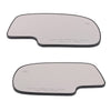 G-PLUS Mirror Glass Power Heated Compatible with Chevy Silverado 1500 1999-2006 /Fit GMC Sierra 1500 1999-2006 / Fit Cadillac Escalade 2002-2006 Driver & Passenger Side Mirror Glass Set