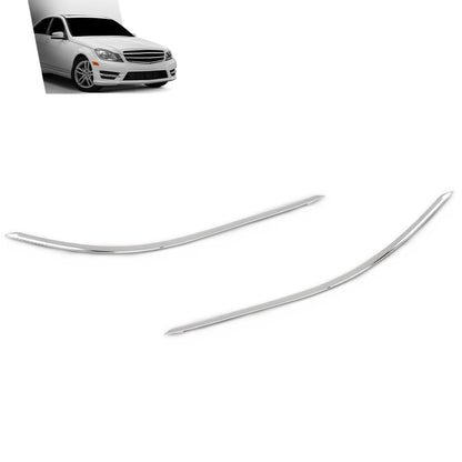 G-PLUS Front Bumper Trim Molding Left +Right Compatible with Benz C250 Base Coupe 2-Door 2012-2015,A2048853721