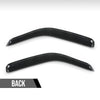 G-PLUS in-Channel Window Ventvisor Sun Rain Guards Side Wind Deflector Compatible with Chevy Express GMC Savana 4500 2009-2020 Smoky