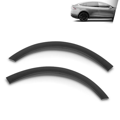 G-PLUS Rear Wheel Arch Fender Flare Molding Trim Left+Right Compatible with Tesla Model X 2016-2023 Black